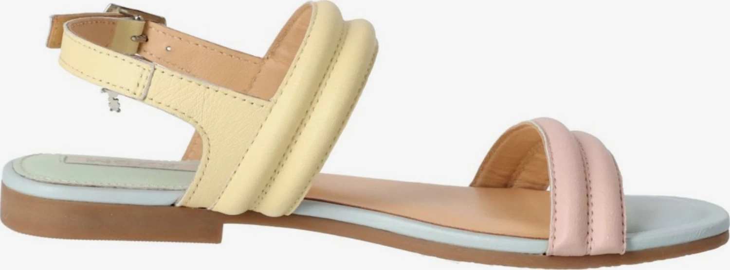 MEXX Sandales à Brides Sandales à Lanières Femme Bleu / Jaune – Image 4