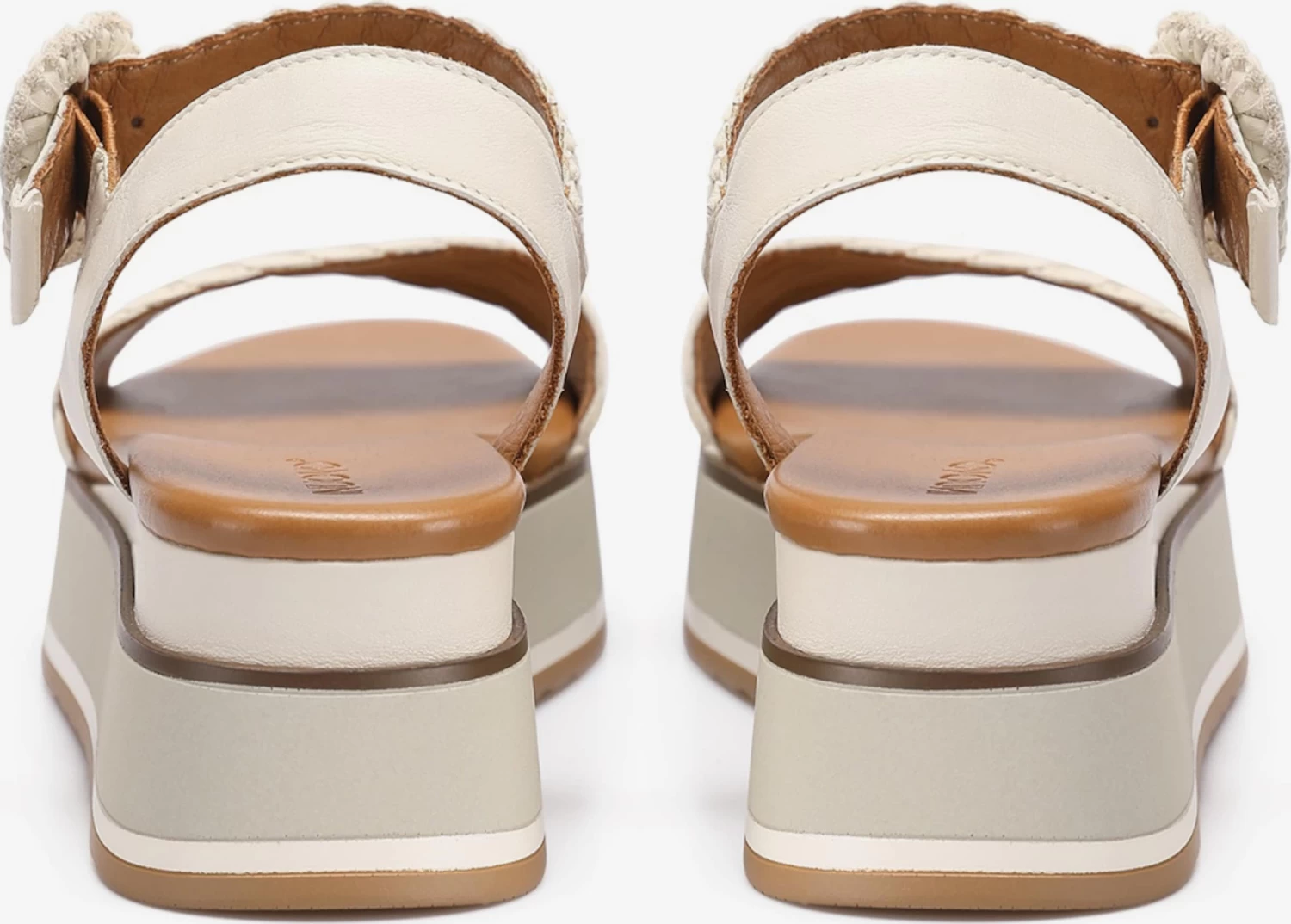 Inuovo Sandales à Talons Sandales Femme Crème – Image 5