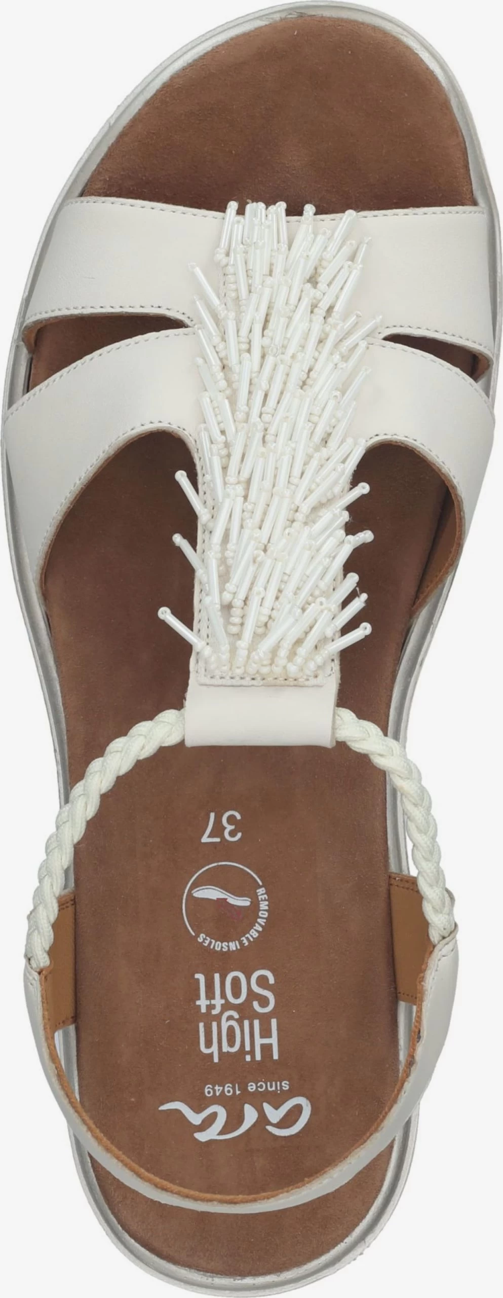 Ara Sandales à Brides Sandales à Lanières Femme Crème – Image 6