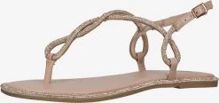 La Strada Sandales Tongs Femme Beige Foncé