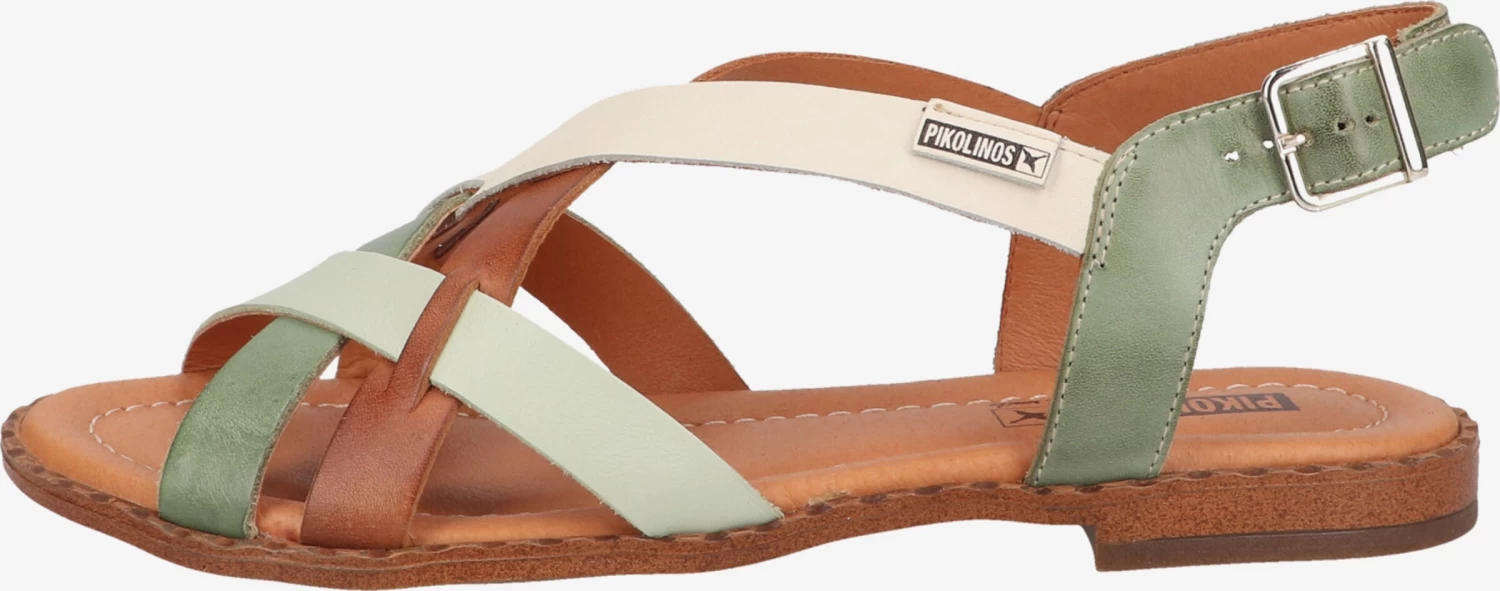 Pikolinos Sandales à Brides Sandales à Lanières Femme Marron / Vert