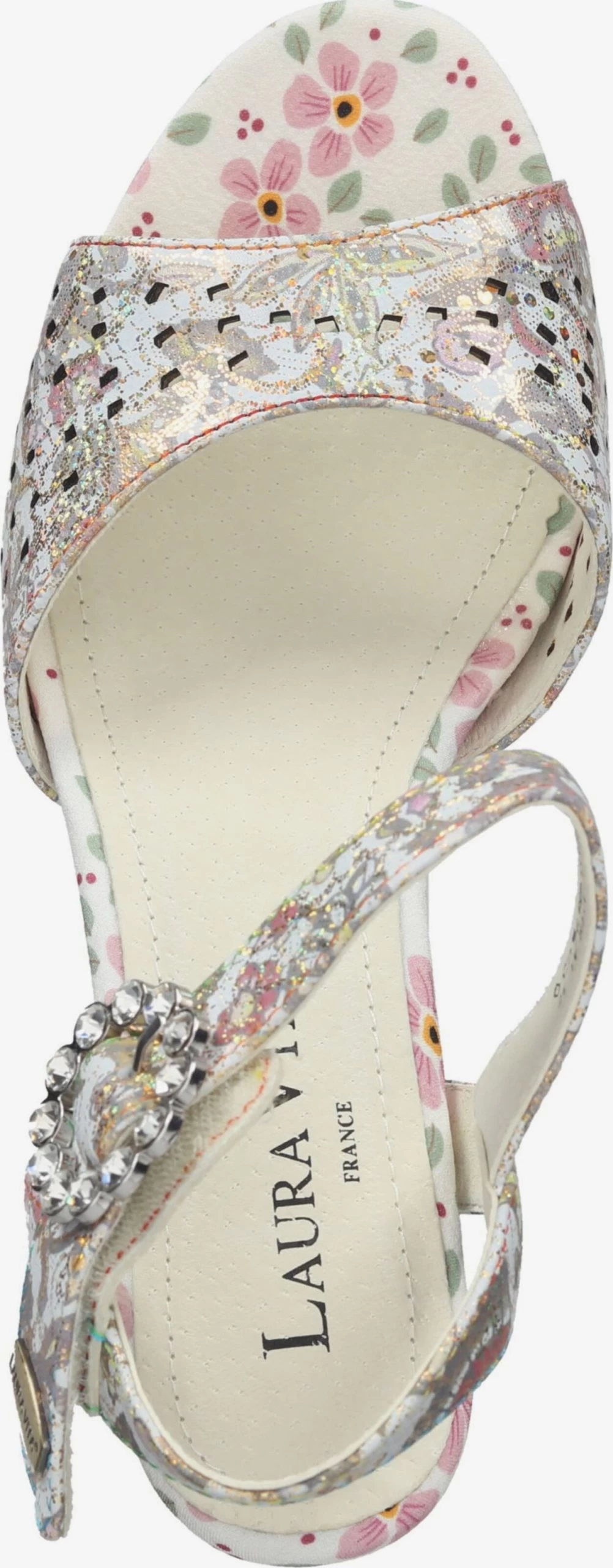 Laura Vita Sandales à Talons Sandales à Lanières Femme Beige – Image 6