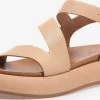 Inuovo Sandales à Plateau Sandales Femme Beige