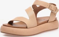 Inuovo Sandales à Plateau Sandales Femme Beige
