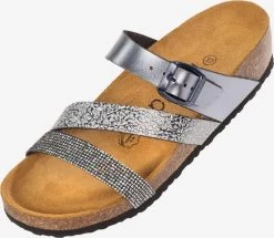 Sandales à Plateau Mule Chios Femme Argent