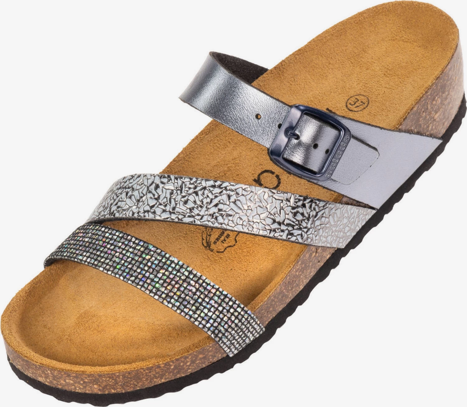 Sandales Ă Plateau Mule Chios Femme Argent