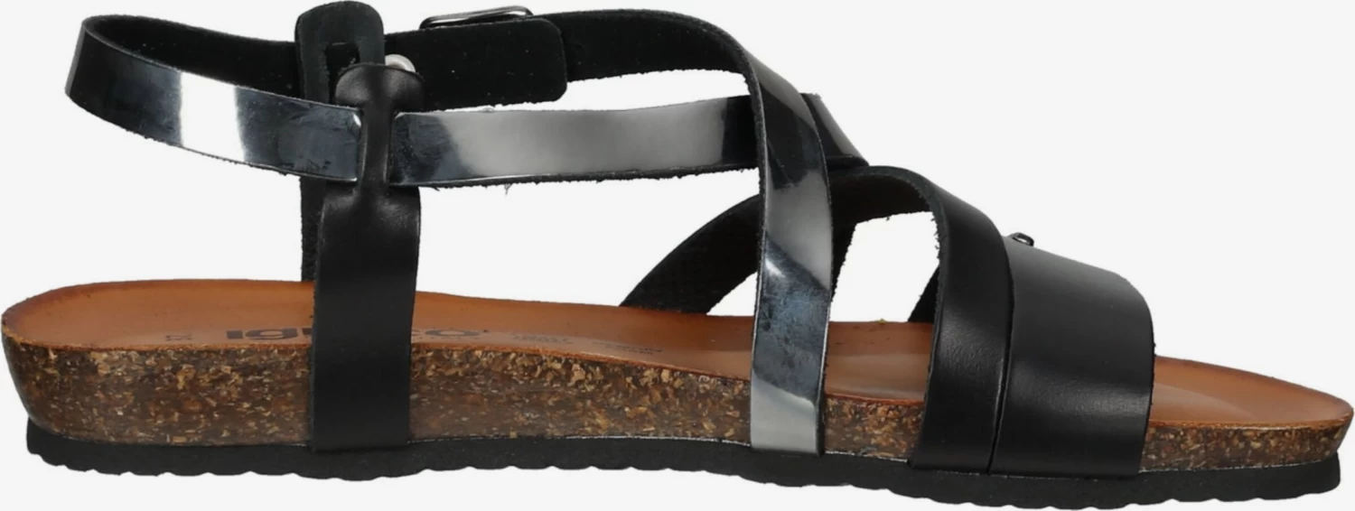 IGI&CO Sandales à Brides Sandales à Lanières Femme Noir – Image 4