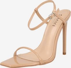 Sandales à Talons Sandales à Lanières NOLAN Femme Beige