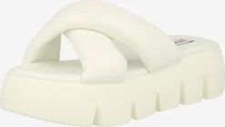 Steve Madden Sandales à Plateau Mule BROADCAST Femme Blanc