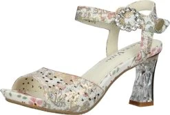 Laura Vita Sandales à Talons Sandales à Lanières Femme Beige