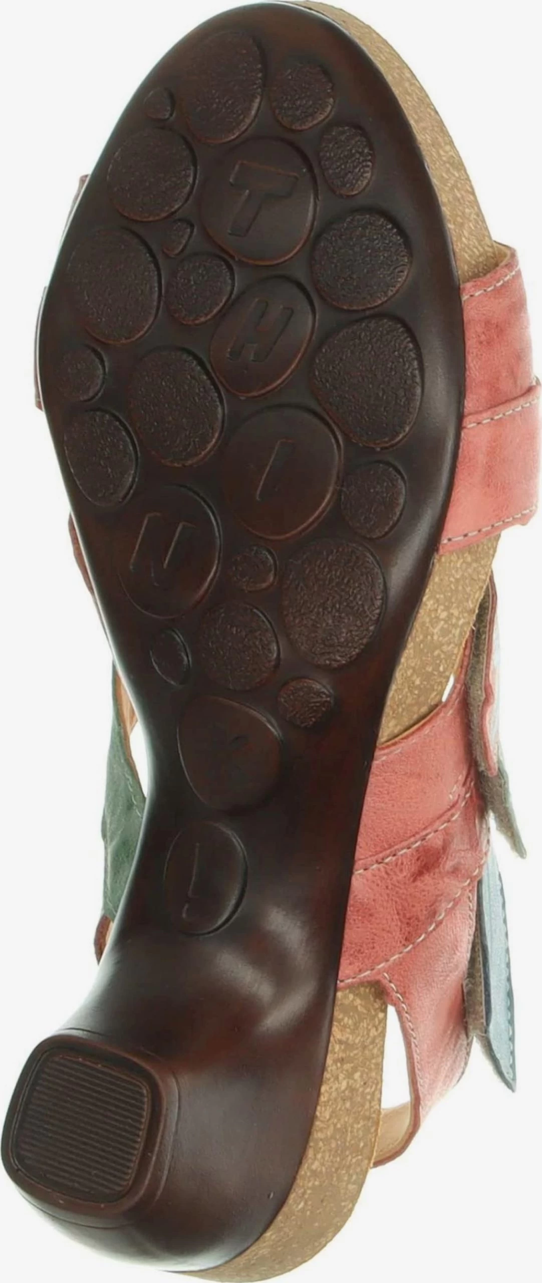 Think! Sandales à Talons Sandales à Lanières Femme Vert / Rose – Image 7