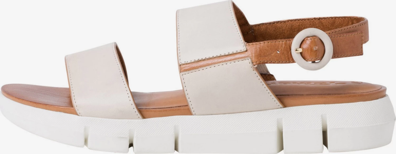 Tamaris Sandales à Plateau Sandales Femme Blanc Naturel – Image 2