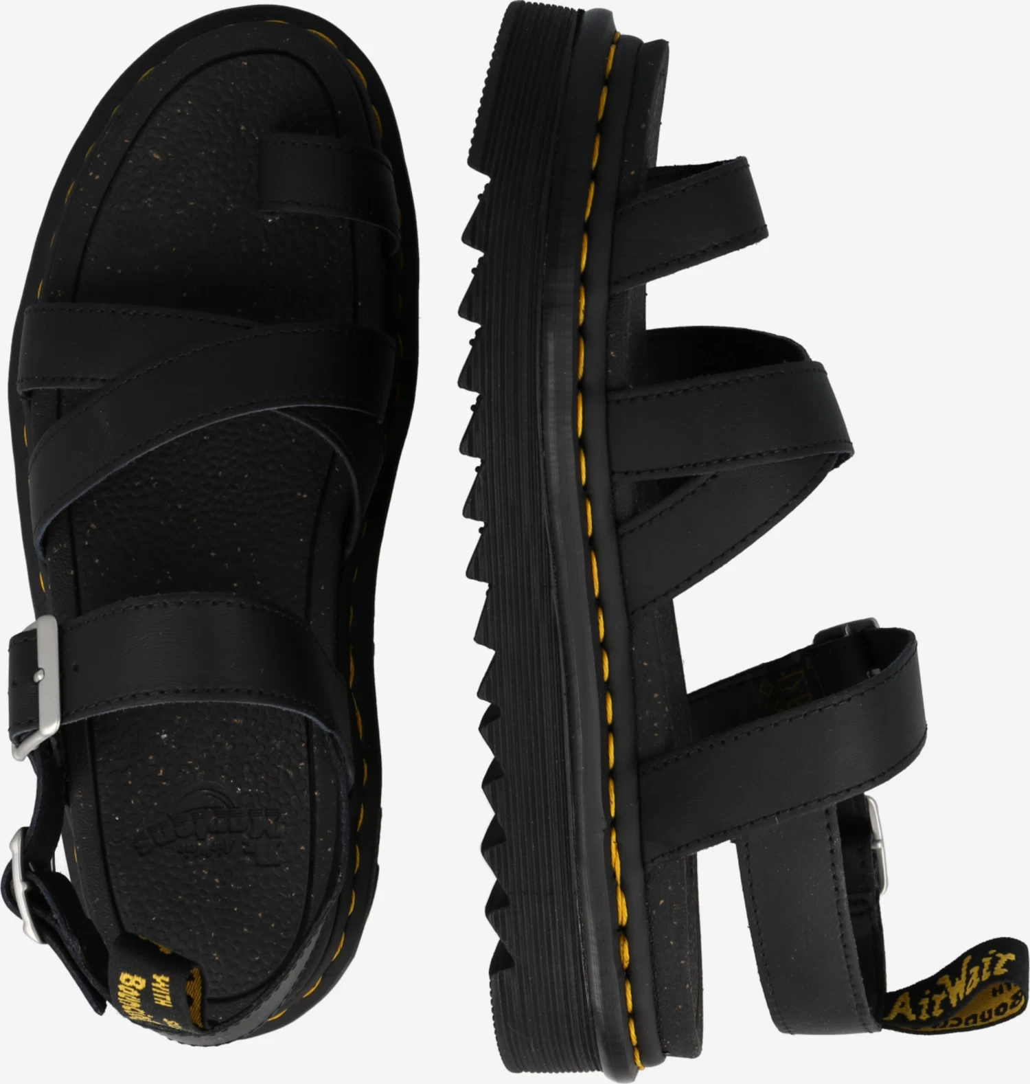 Dr. Martens Sandales à Talons Sandales à Lanières Avry Femme Noir – Image 2