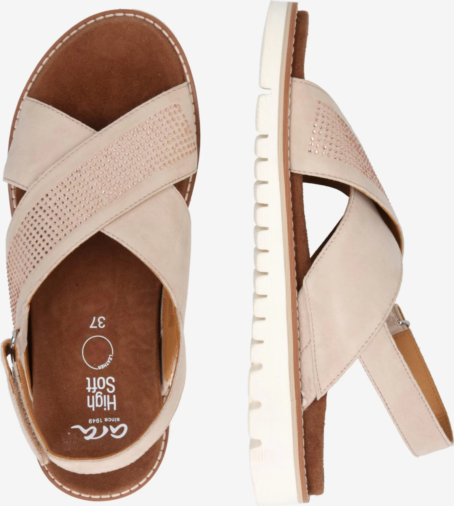 Ara Sandales à Brides Sandales à Lanières KENT Femme Nude – Image 2