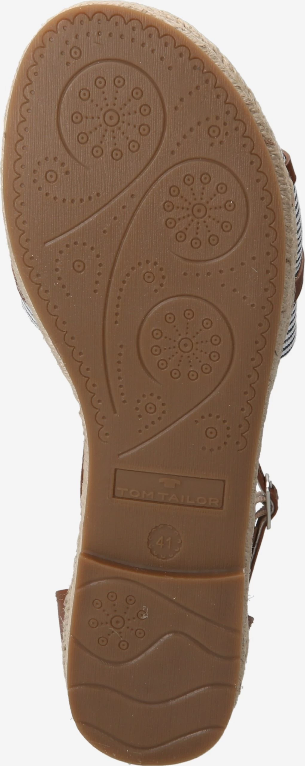 Tom Tailor Sandales à Brides Sandales à Lanières Femme Bleu / Cognac – Image 3