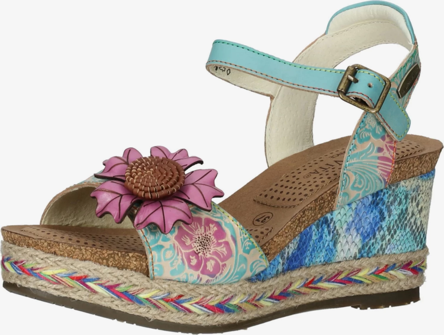 Laura Vita Sandales Ă Talons Sandales Femme Bleu