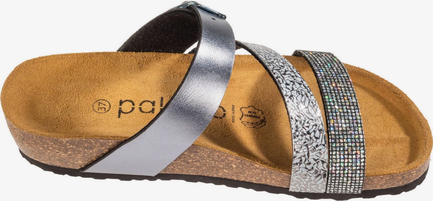 Sandales à Plateau Mule Chios Femme Argent – Image 3