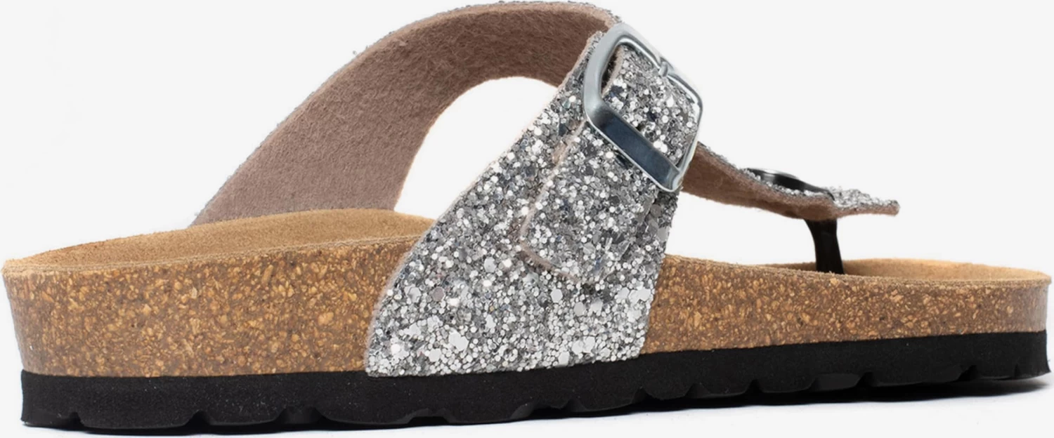 Sandales Tongs Mercure Femme Argent – Image 4