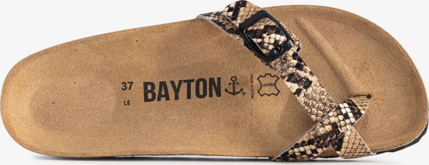 Sandales Tongs Junon Femme Marron – Image 4