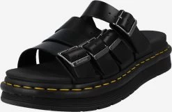 Dr. Martens Sandales à Plateau Mule Tate Femme Noir