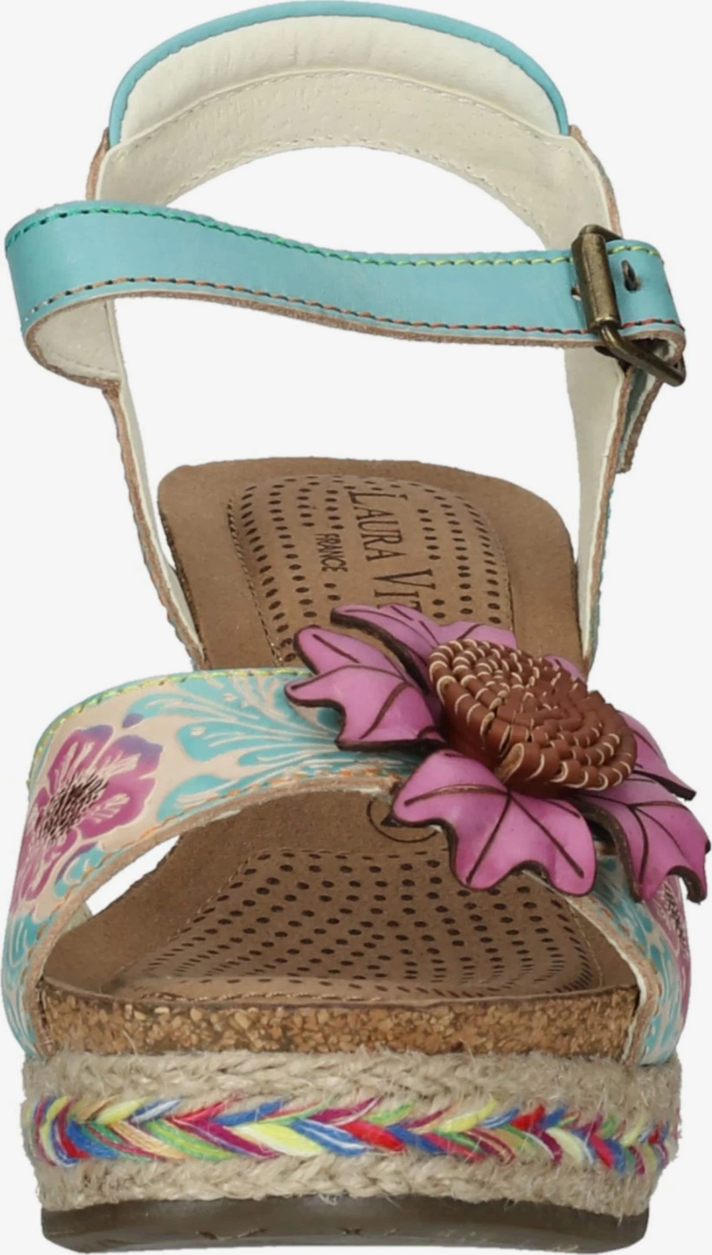 Laura Vita Sandales à Talons Sandales Femme Bleu – Image 3