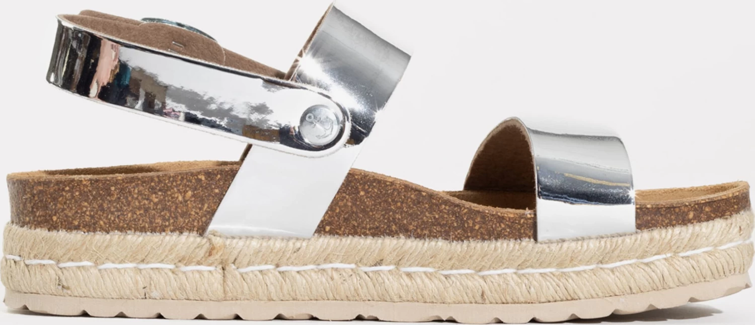 Sandales à Plateau Sandales Femme Argent – Image 5