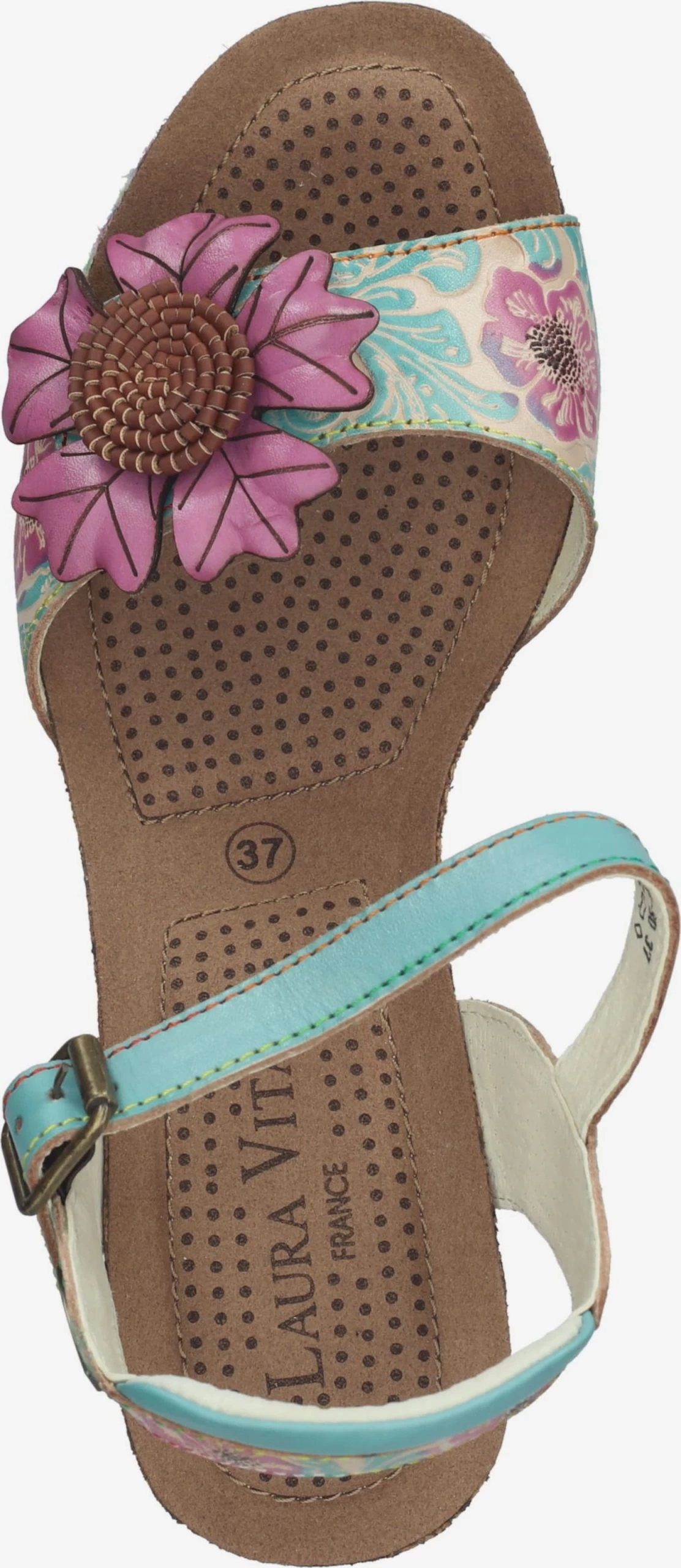 Laura Vita Sandales à Talons Sandales Femme Bleu – Image 6