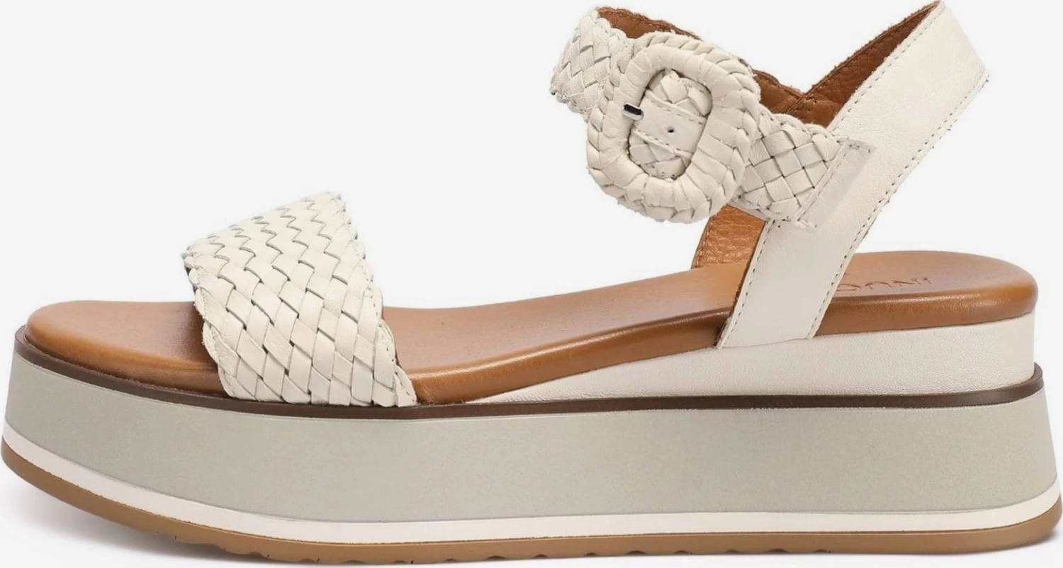 Inuovo Sandales à Talons Sandales Femme Crème – Image 2