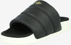 Adidas Originals Sandales à Plateau Mule ADILETTE ESSENTIAL Femme Noir
