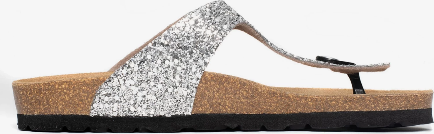 Sandales Tongs Mercure Femme Argent – Image 5