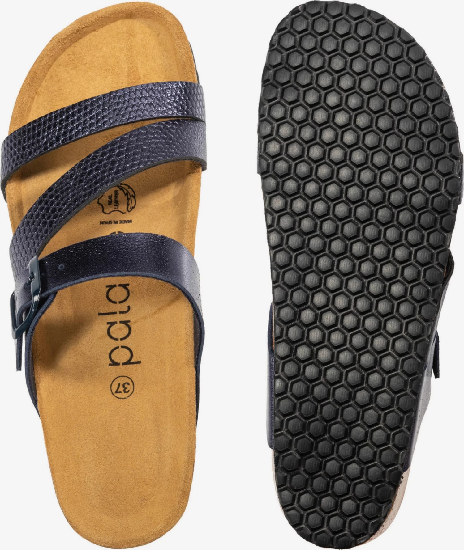 Sandales à Plateau Mule Chios Femme Bleu – Image 4