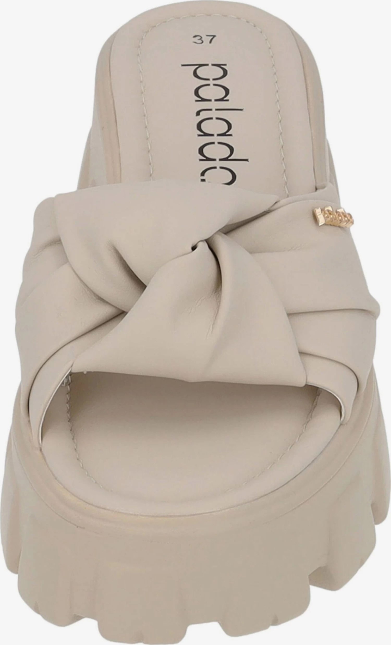 Sandales à Talons Mule Loja Femme Beige – Image 4