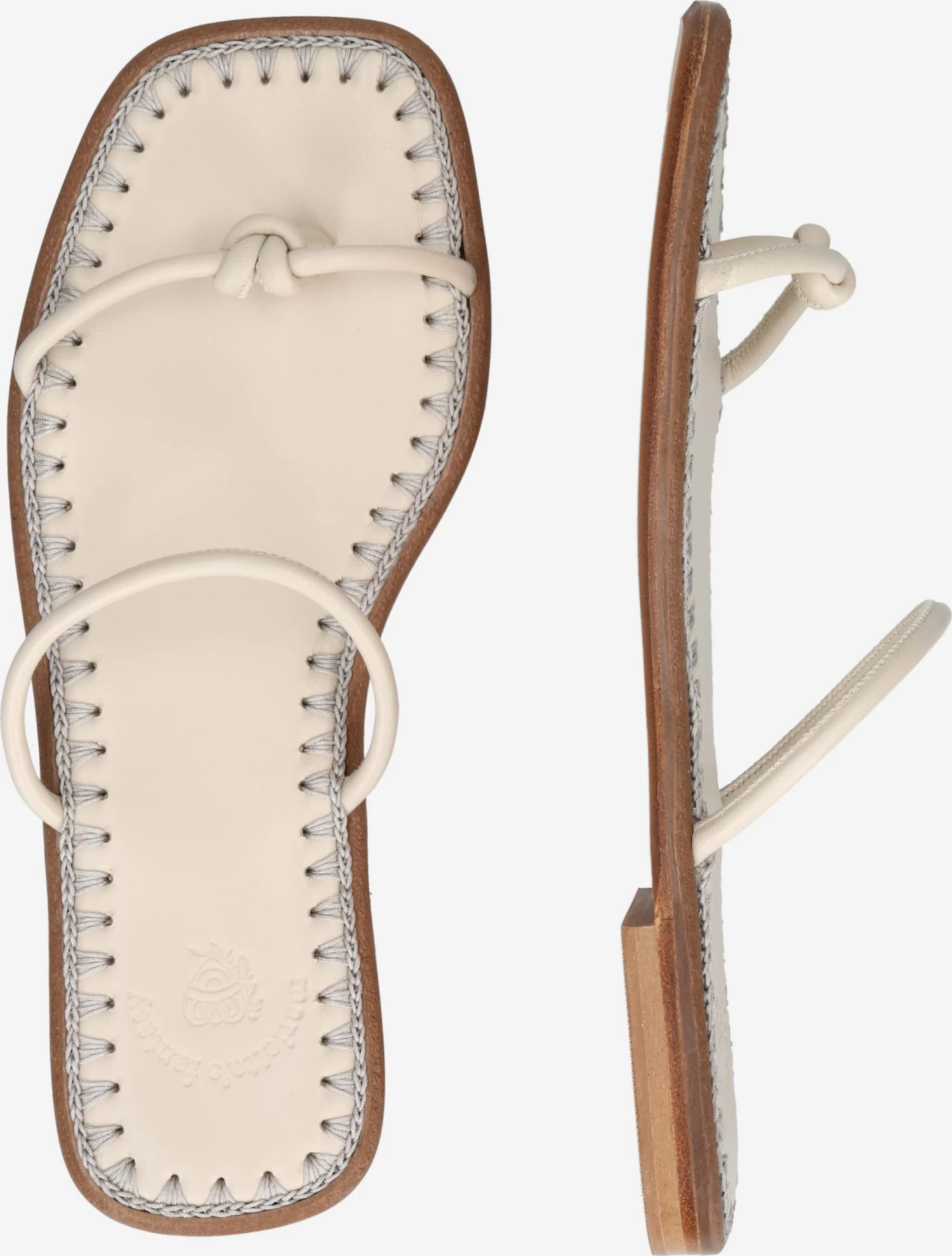 Sandales Tongs VIOLETTA Femme Ivoire – Image 2