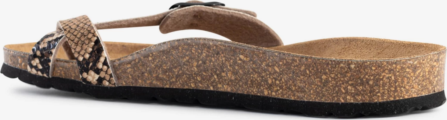 Sandales Tongs Junon Femme Marron – Image 3