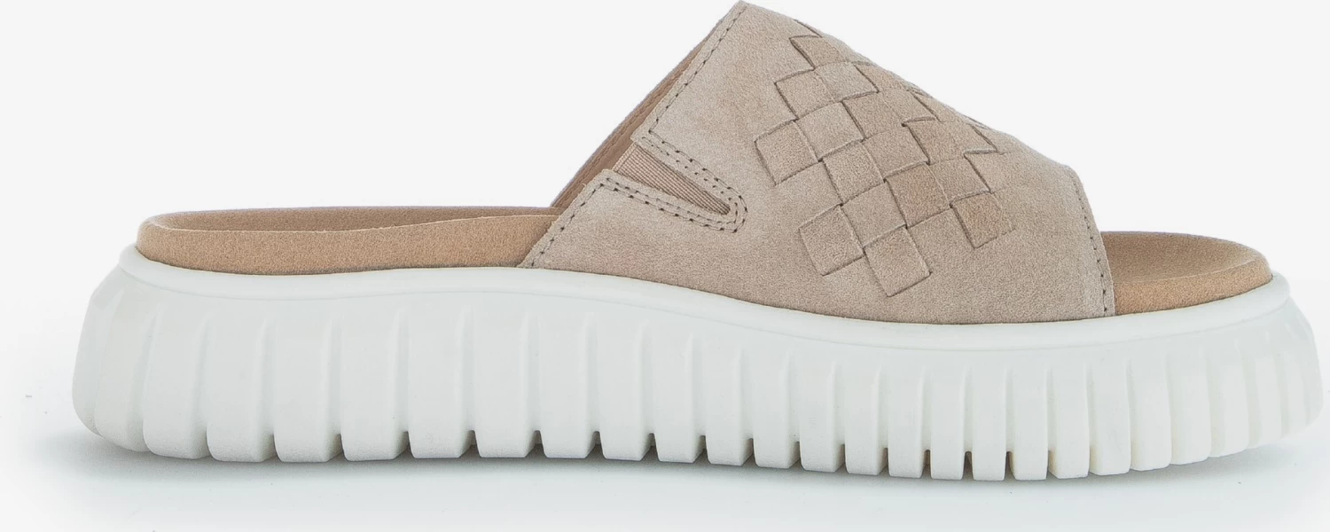 Gabor Sandales à Plateau Mule Femme Beige – Image 5