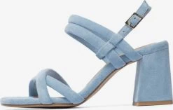 Bianco Sandales à Talons Sandales à Lanières CHARLENE Femme Bleu