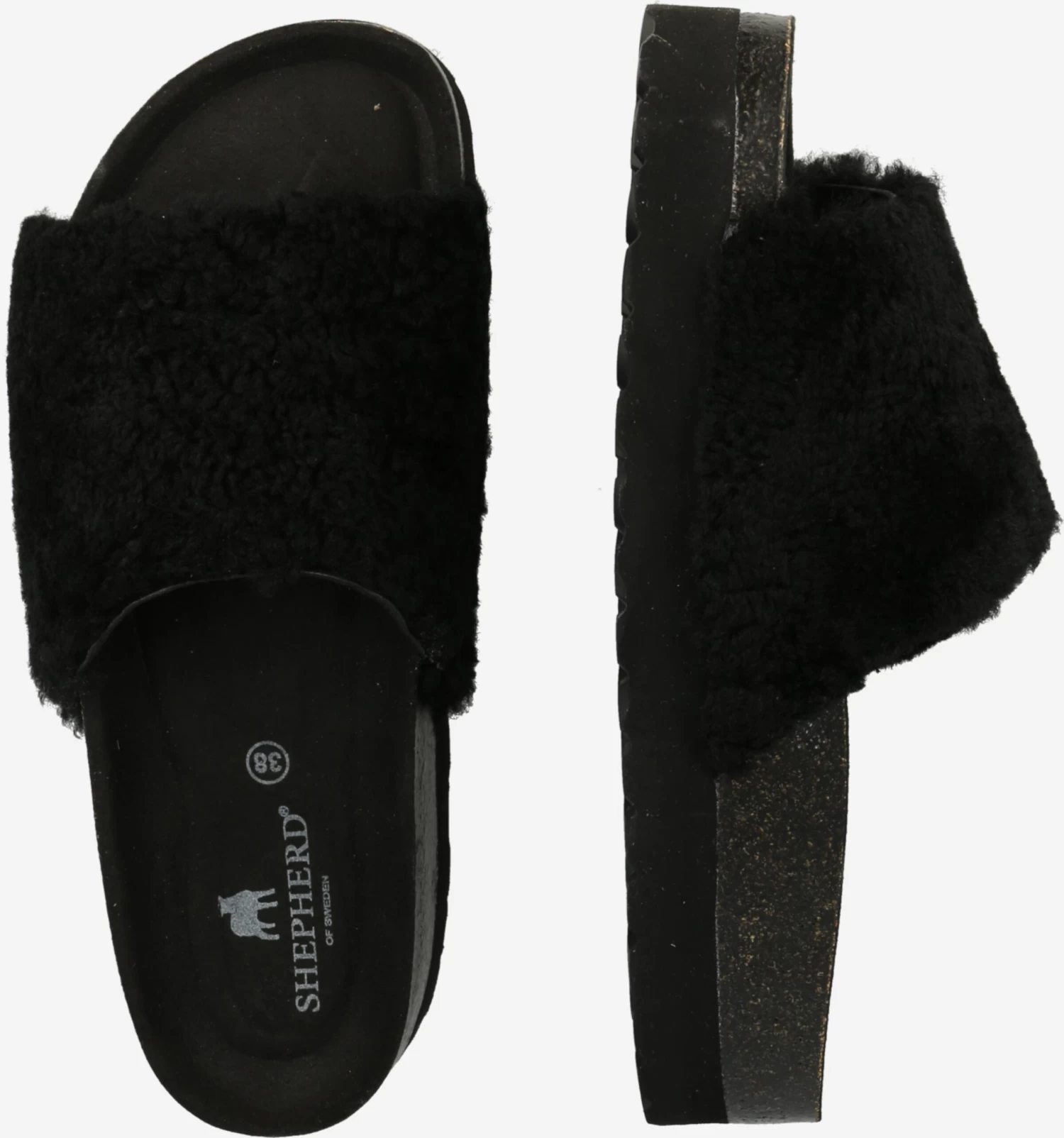 Shepherd Sandales à Plateau Mule Sigrid Femme Noir – Image 2