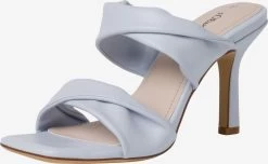 S.Oliver Sandales à Talons Mule Femme Bleu Clair