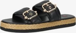 HÖGL Sandales à Plateau Mule Femme Noir