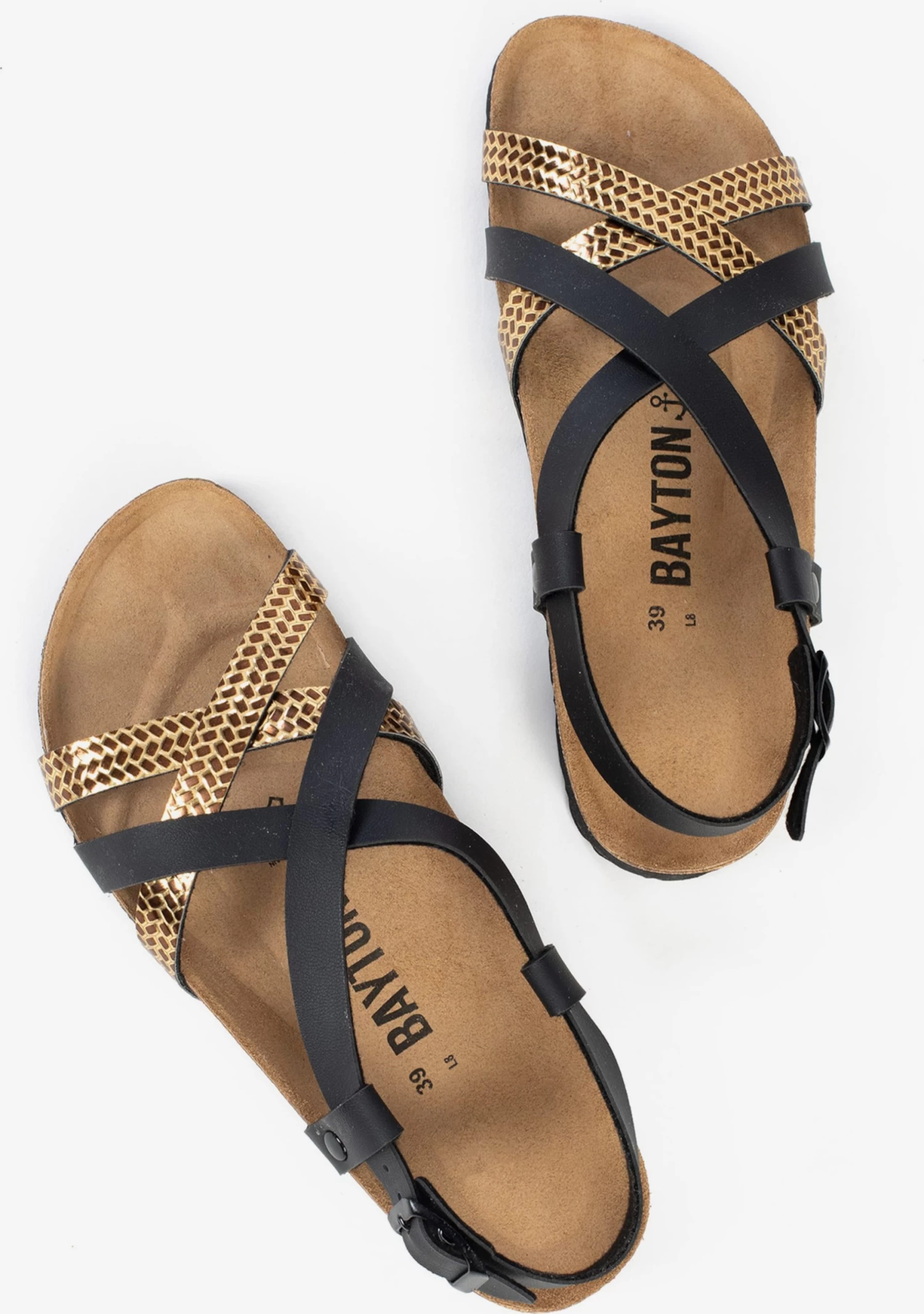 Sandales à Brides Sandales à Lanières Kari Femme Noir – Image 5