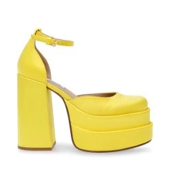 Steve Madden Charlize Sandal YELLOW SATIN