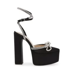 Steve Madden Bellisima Sandal BLACK SATIN