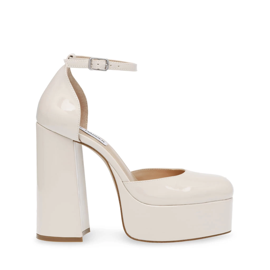 Steve Madden Tamy Sandal WHITE PATENT