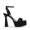 Steve Madden Discord Sandal BLACK SATIN