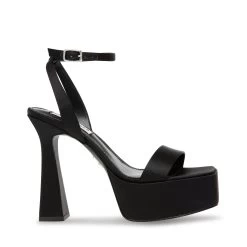 Steve Madden Discord Sandal BLACK SATIN