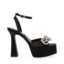 Steve Madden Darla Sandal BLACK SATIN