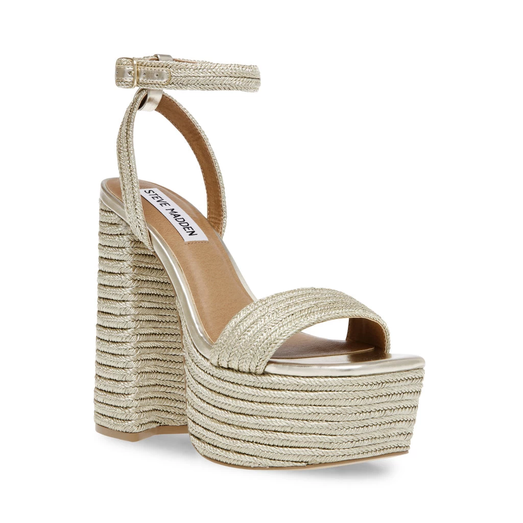 Steve Madden Layered Sandal LT GOLD – Image 2