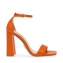 Steve Madden Airy Sandal ORANGE LEATHER
