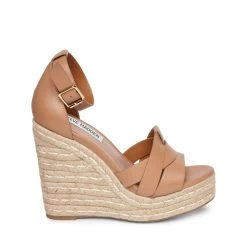 Steve Madden Sivian Sandal CAMEL LEATHER