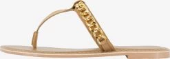 DreiMaster Vintage Sandales Tongs Femme Camel